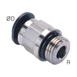 Sangah PC-C(G) Compact Male Straight, One-Touch Fitting, G (PF) Thread