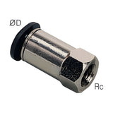 Sangah PCF-C Compact Female Straight, One-Touch Fitting, Inch Tube, NPT Thread