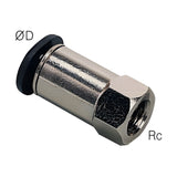 Sangah PCF-C Compact Female Straight, One-Touch Fitting, Metric Tube, M Female Thread