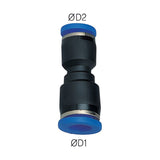 Sangah PG Reducer Straight Union, One-Touch Fitting, Inch Tube