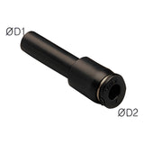Sangah PGJ-C Compact Plug-In Reducer, One-Touch Fitting, Inch Tube