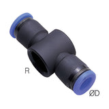 Sangah PGT-P Universal Tee Body, One-Touch, Metric Tube, G (PF) Size