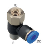 Sangah PHF Female Banjo, One-Touch Fitting, Inch Tube, NPT Thread