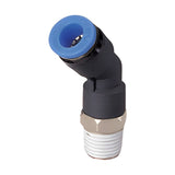 Sangah PL45 Male 45° Elbow, One-Touch Fitting, Inch Tube, R (PT) Thread