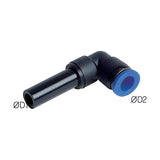 Sangah PLGJ Plug-In Reducer Elbow, One-Touch Fitting, Inch Tube