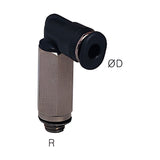 Sangah PLL-C Compact Extended Male Elbow, One-Touch Fitting, Inch Tube, NPT Thread
