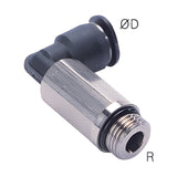 Sangah PLL-C(G) Compact Extended Male Elbow, One-Touch Fitting, G (PF) Thread