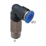 Sangah PLL Extended Male Elbow, One-Touch Fitting, Inch Tube, NPT Thread