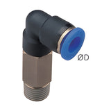 Sangah PLL Extended Male Elbow, One-Touch Fitting, Inch Tube, R (PT) Thread