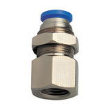 Sangah PMF Bulkhead Female Straight, One-Touch Fitting, Inch Tube, Rc (PT) Thread