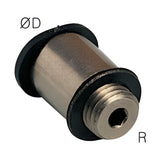 Sangah POC-C Compact Round Male Straight (Hex Socket), Metric Tube, M / R Thread