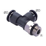Sangah PST-C(G) Compact Male Run Tee, One-Touch Fitting, G (PF) Thread
