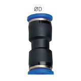 Sangah PUC Union Straight, One-Touch Fitting, Inch Tube