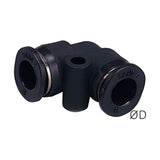 Sangah PUL-C Compact Union Elbow, One-Touch Fitting, Metric Tube