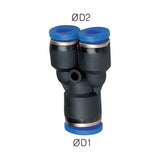 Sangah PW Reducer Y, One-Touch Fitting, Inch Tube