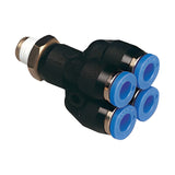 Sangah PXT Male Double Y, One-Touch Fitting, Inch Tube, R (PT) Thread