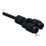 Sangah PYJ-C Compact Plug-In Y, One-Touch Fitting, Metric