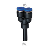 Sangah PYJ Plug-In Y, One-Touch Fitting, Inch Tube