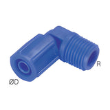 Sangah TL Two-Touch Fitting, Male Elbow, Metric Tube, R (PT) Thread