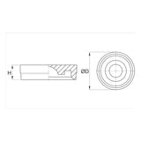 SBC Linear RC Rail Bolt-Hole Cap for SBI/SBG Rails