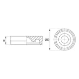 SBC RC Rail Mounting Hole Caps (sizes 15-65)
