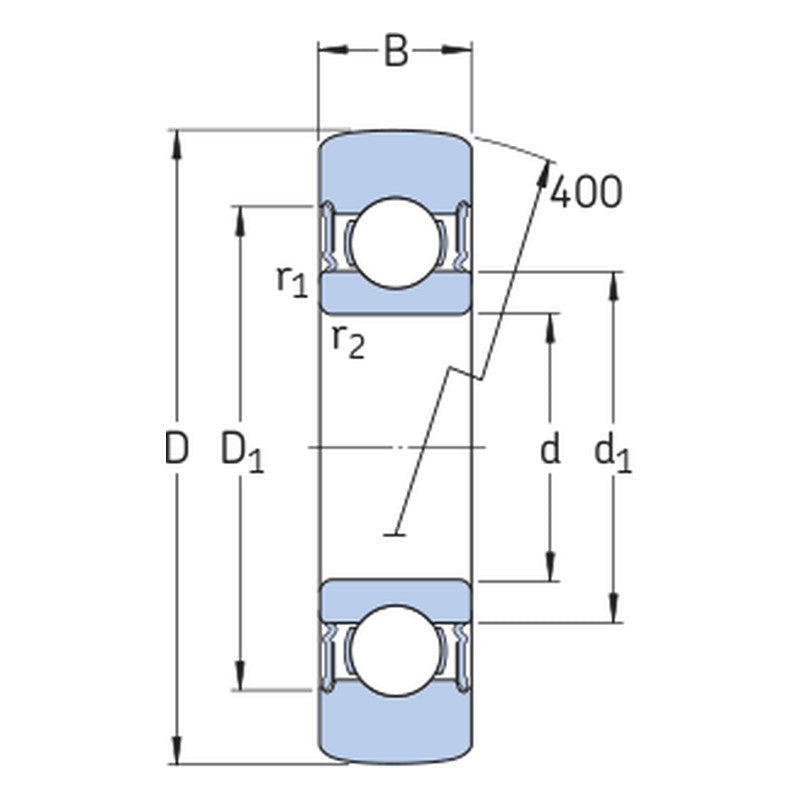 SKF 3612(00) R Series Single Row Cam Rollers