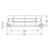 SKF U 2, U 3, U 4 Seating Washers for Thrust Ball Bearings