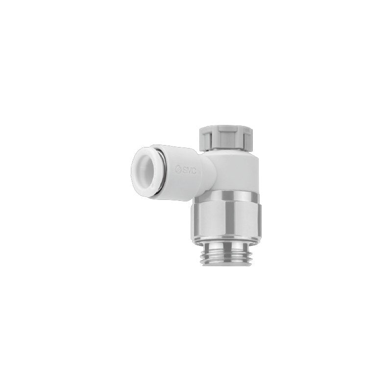 SMC AS-FG Stainless Speed Controller, Push-Lock (Elbow/Universal)