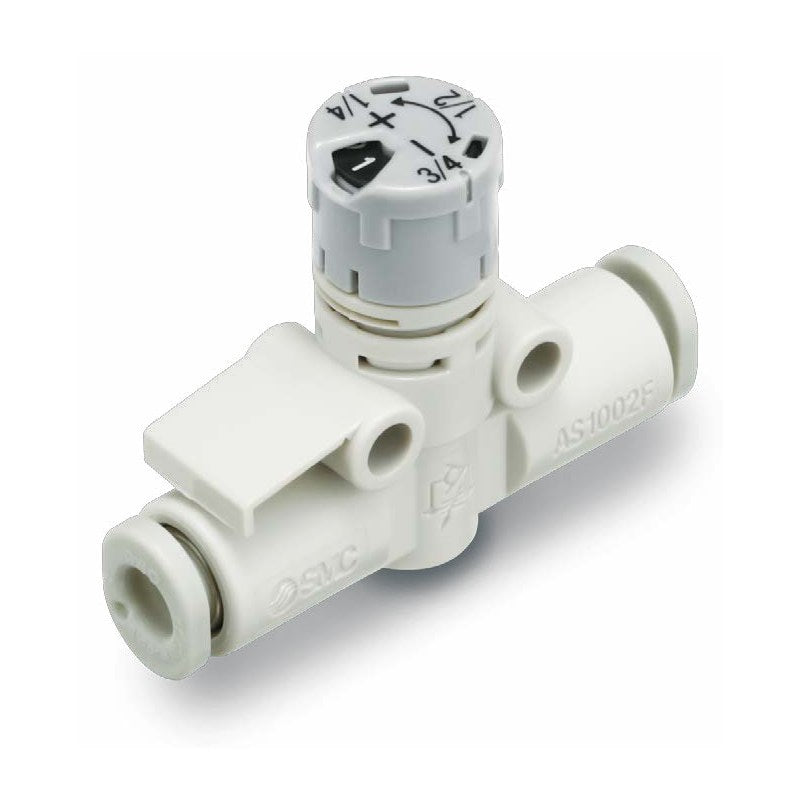 SMC AS-FSA/AS-FSGA Inline Speed Controller with Scale
