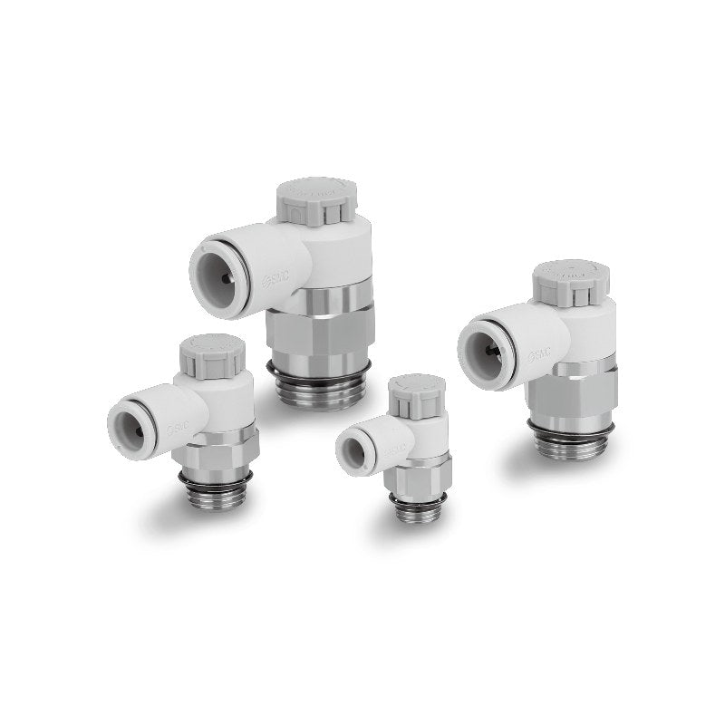 SMC AS Uni Thread Speed Controller (Push-Lock, Elbow / Universal)