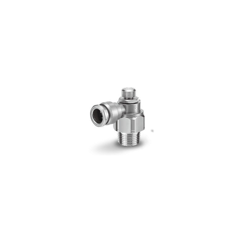 SMC ASG Stainless Steel Speed Controller with One-touch Fitting (Elbow)
