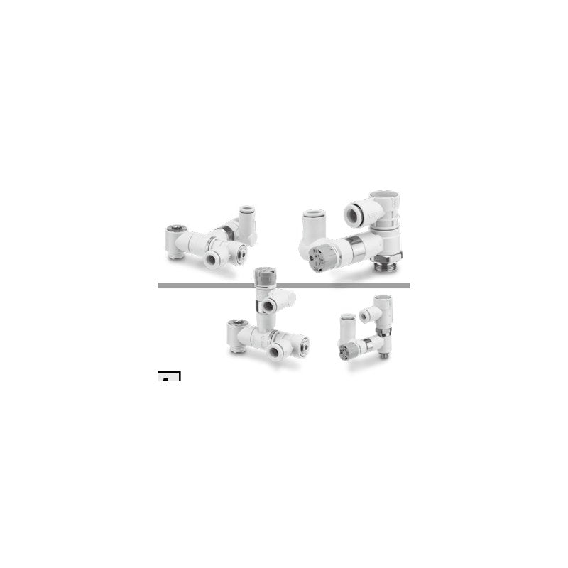 SMC ASP-S Pilot Check Speed Controller with Scale, Residual Exhaust