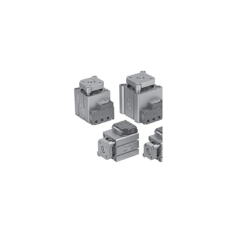 SMC CVQM Guided Compact Cylinder with Solenoid Valve (32-63 mm)