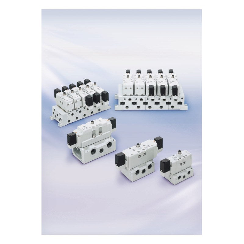 SMC EVS7-6/7-8/7-10 ISO 5599-1 Solenoid Valve (M12 Connector)