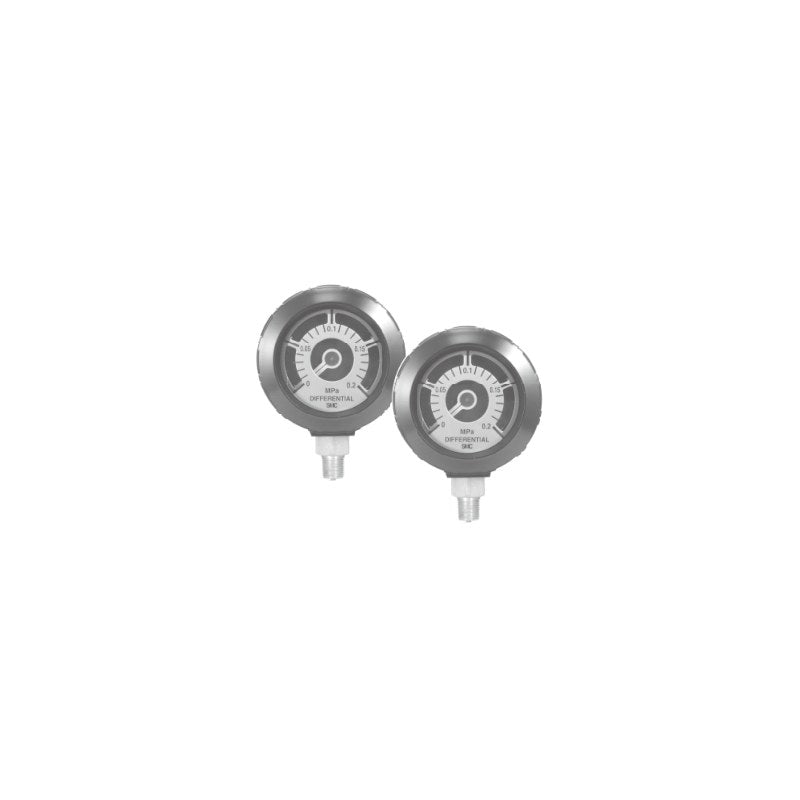 SMC GD40-2-01 Differential Pressure Gauge (0 to 0.2 MPa)