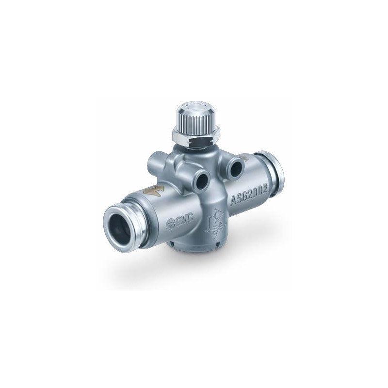 SMC HF2B-ASG-TV Stainless Orifice Valve with One-touch Fitting (Inline)