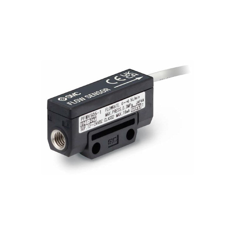 SMC PFMV5 Flow Sensor (Micro Flow, 0.1 to 3 L/min)