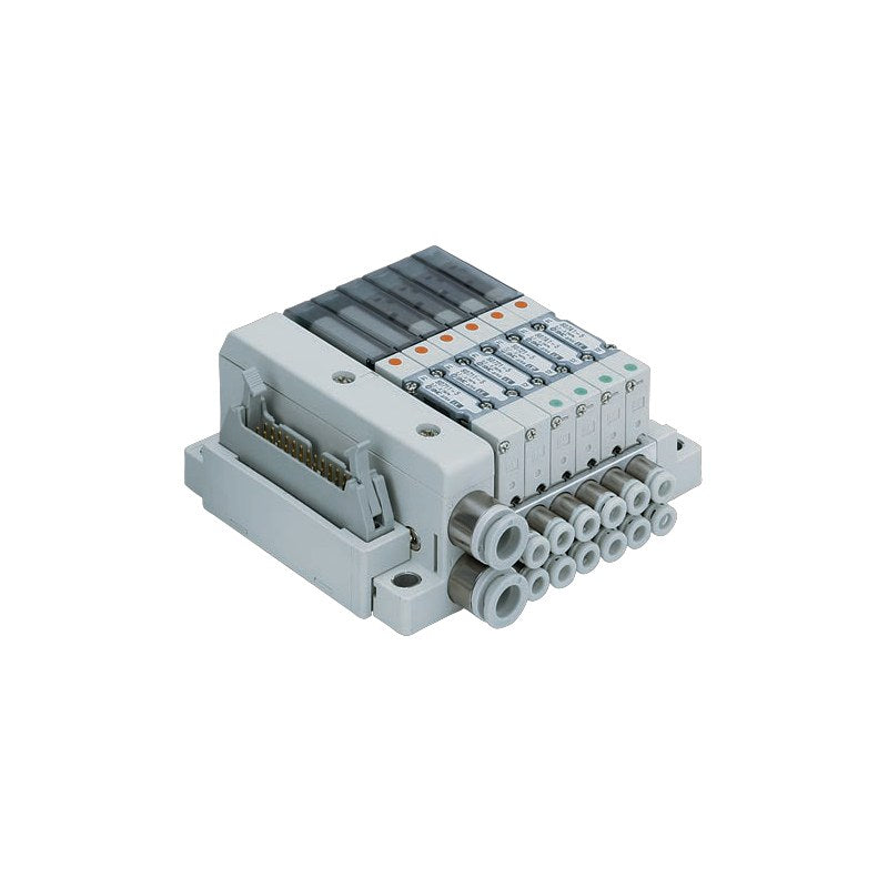 SMC S0700 5-Port Solenoid Valve (Plug-in Type, Base Mounted)