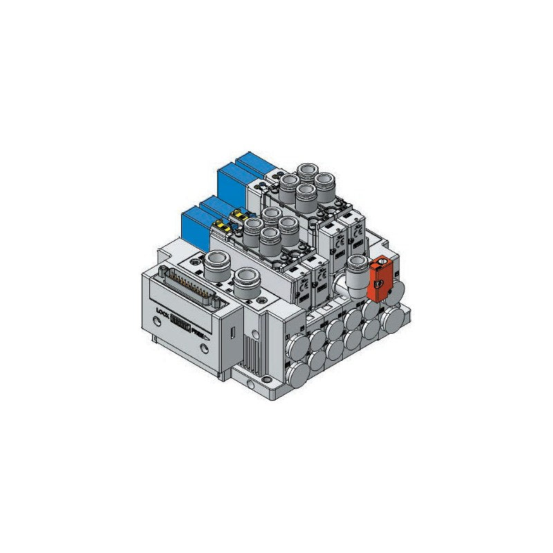 SMC SS5Y 50 Type Plug-in Metal Base Manifold (D-sub / Flat Cable)