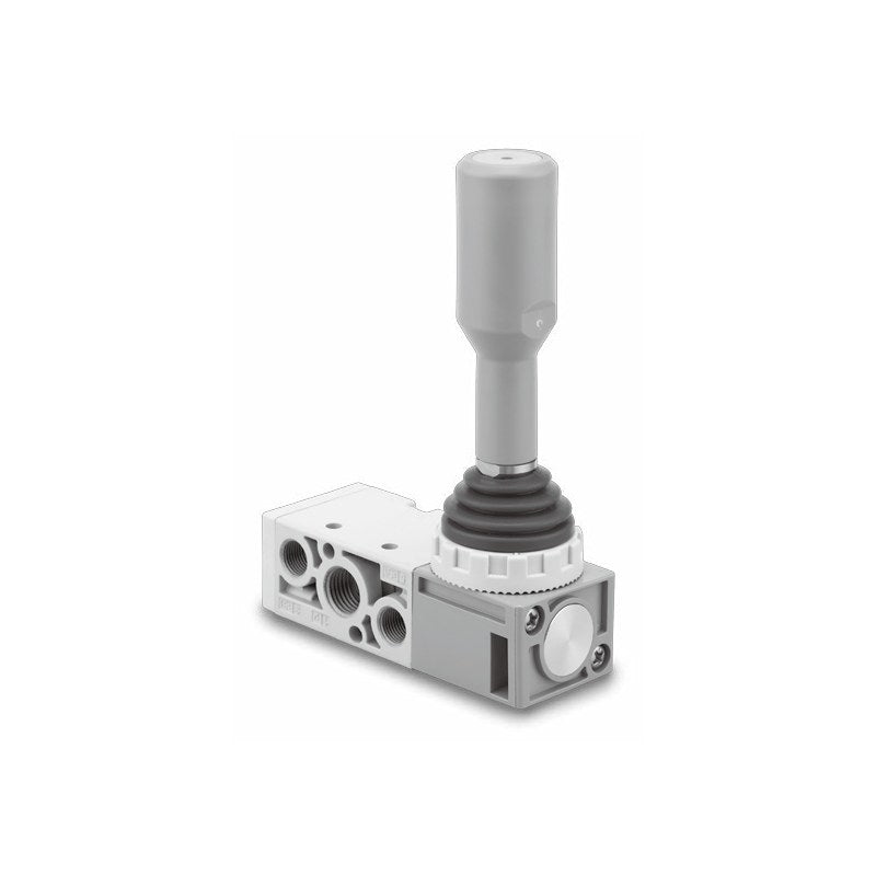 SMC VHL Hand Lever Valve (Vertical 5-Port, 1/4)