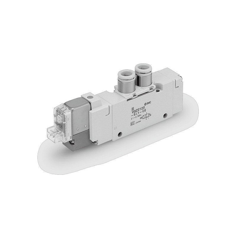 SMC VQZ1000/2000/3000 5-Port Solenoid Valve (Base Mounted)
