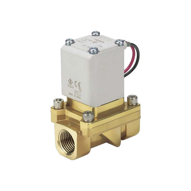 SMC VXZ 2-Port Solenoid Valve (Zero Differential, Pilot, 10A-25A)