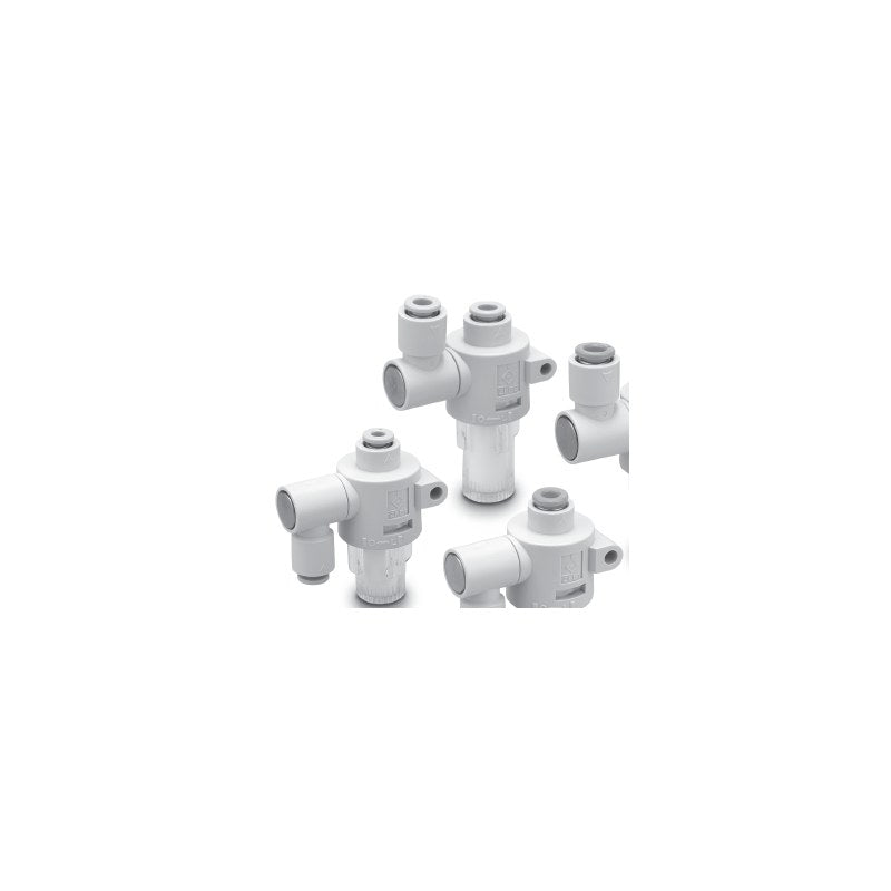 SMC ZFB Air Suction Filter with One-touch Fittings (ø4 to ø1/2")