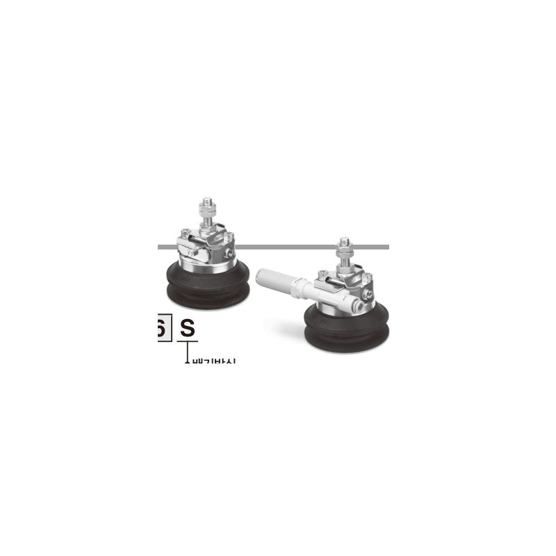 SMC ZHP Vacuum Pad with Ejector (Bellows with Grooves, 63/80 mm)