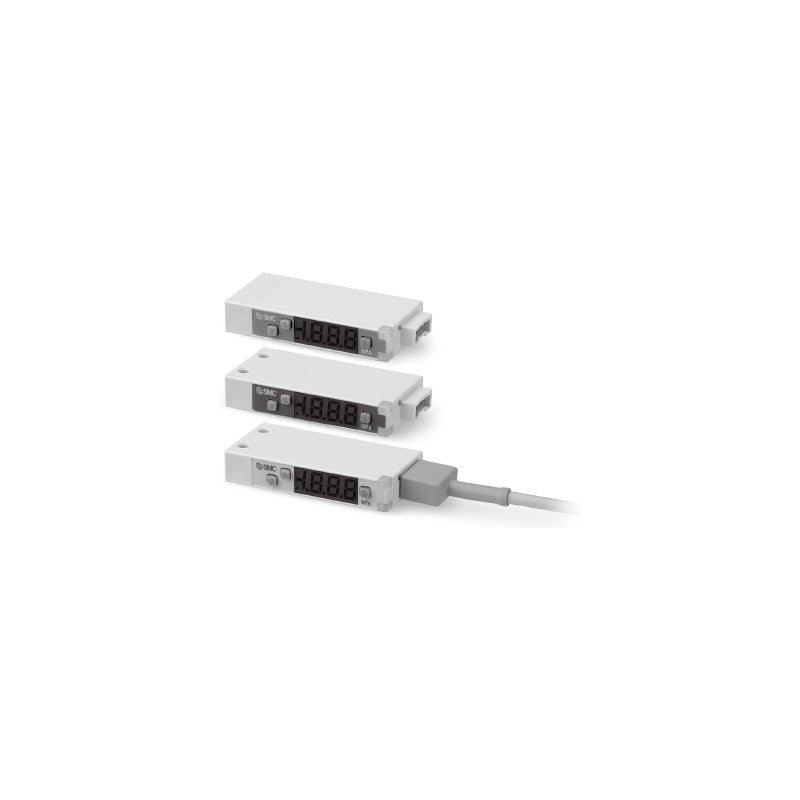 SMC ZSE10(F)/ISE10 Thin Digital Pressure Switch (9.8 mm, 2 Outputs)