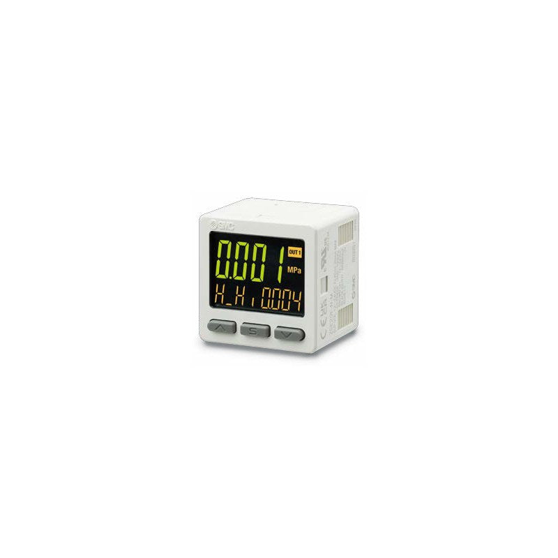 SMC ZSE20(F)/ISE20 3-Screen Digital Pressure Switch (1 Output, IP40)