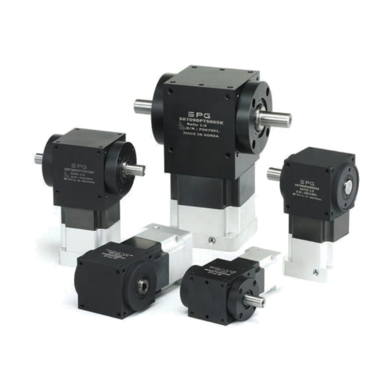 SPG SBT-P Motor-Mount Spiral Bevel Gearboxes (PT/PL/PH, 1:3-1:10)