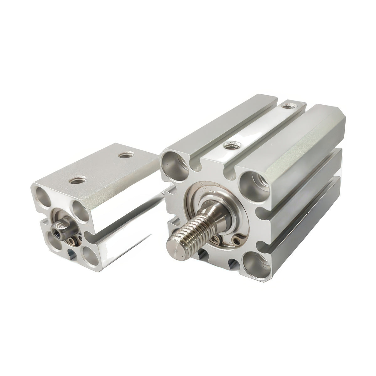 TPC Mechatronics AQS Series Square Tube Compact Pneumatic Cylinder (Short Tube, Double Acting)