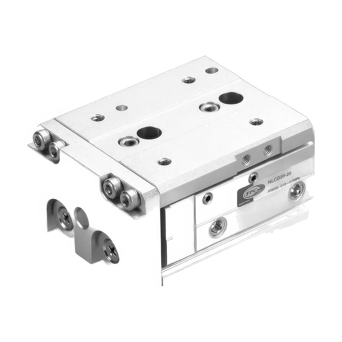 TPC Mechatronics NLCD Series Table Cylinder Stroke Adjusters and Shock Absorbers