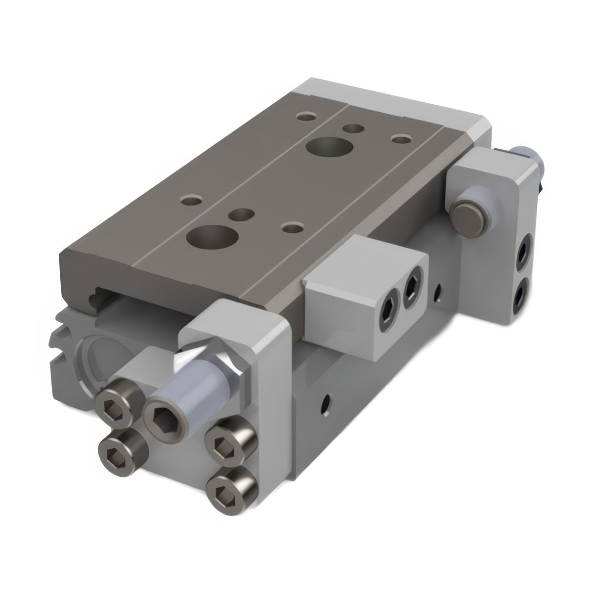 TPC Mechatronics NLGD Series High-Precision Table Cylinder (Dual Rod, Integrated LM Guide)